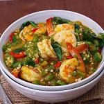 Seafood Okro, Prawns, Shrimp, Fish
