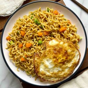 Indomie special and eggs