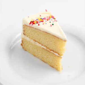Vanilla Cake Sliced